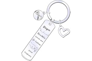 FGHJK Cadeau Papa, Porte-cles Papa, Cadeau Fete des Peres, Cadeau Papa Anniversaire, Idee Cadeau Papa, Porte Clé Papa, Cadeau Papa Noel, Beau Papa Cadeau Original, Cadeau Beau Papa