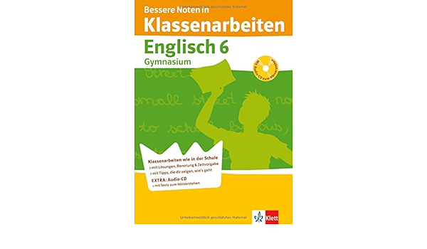 Bessere Noten In Klassenarbeiten Englisch 6 Klasse Gymnasium Mit Audio Cd Amazon De Harald Kotlarz Mary Ratcliffe Bucher