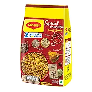 Maggi 2-Minute Special Masala Instant Noodles, 70g (Pack of 12)
