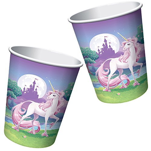 8 Pappbecher Mein magisches Einhorn