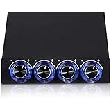 Contrôleur de vitesse du ventilateur du PC, contrôleur de vitesse et de température du ventilateur de l'ordinateur à 4 canaux