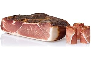 Speck fumé Salumi Pasini® | Moitié 1kg de charcuterie | Jambon cru typique de la région de Trentin-Tyrol