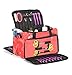 Urbanity Large Professional Hairdressing Hair Stylist Soft Beauty Bag Pink Crocodile