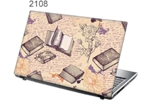 15.6 INCH TAYLORHE SKINS TaylorHe 15.6" Laptop Skins Vinyl Stickers Decals Made in Great Britain Vintage Books & Script