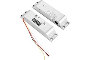 TOSUNY Serrure électromagnétique, DC12V 1000KG Serrure électrique de porte de porte d'entrée de contrôle d'accès de serrure de porte d'alliage d'aluminium Cylindre de serrure de structure