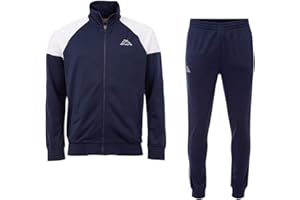 Kappa Chándal ULFINNO I Traje de ocio para hombre I Cool de dos piezas para ocio, deportes, gimnasio, oficina en casa y fútbol I Chaqueta de entrenamiento y pantalones deportivos de 100% poliéster I