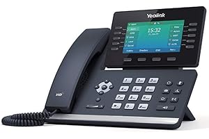 Yealink SIP-T54W - Teléfono IP (Negro, Terminal con conexión por cable, Botones, Escritorio/pared, En banda, Out-of band, Información SIP, LCD)