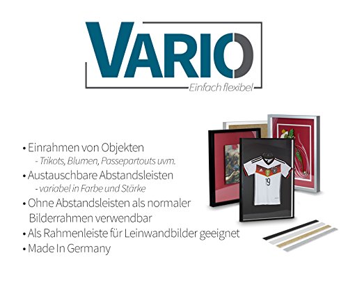 Objektrahmen FrameBox VARIO36 Weiß (matt) 30x40cm zum Einrahmen von Trikots - 6