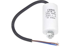Ufixt® Fits Universal 1.5UF Capacitor with 19cm Cable Connectors