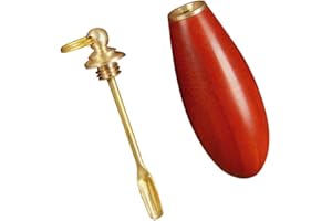 Whchiy Creative Water Drop Shaped Snuff Bottle Handcraft Gift for Wedding Birthday Christmas Thanksgiving (Red)