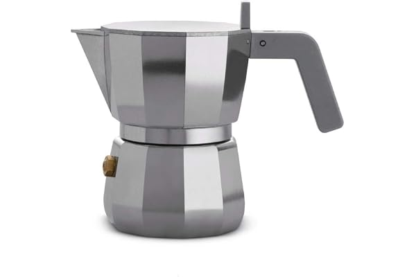 Alessi DC06/1 Cafetière expresso, aluminium, Alluminio