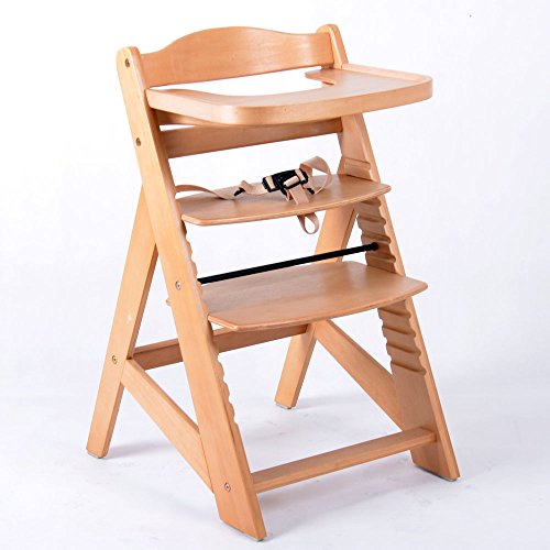 Treppenhochstuhl Babyhochstuhl Kinderhochstuhl Kindertreppenhochstuhl Babystuhl Hochstuhl NATUR 6551-D01 C - 5