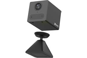 EZVIZ CB2 1080P Caméra Surveillance WiFi Interieur sans Fil sur Batterie 2000mAh, Caméra Bébé WiFi 2.4Ghz, Détection de Personne, 5m Vision Nocturne, Audio Bidirectionnel, Type C, Magnetic Mount Noir
