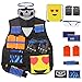 Produktbild Tactical Vest Kits für Nerf Gun, N-Strike Elite Jacke Kits Einschließlich Niet Handschuhe - Schutzbrille - Maske - Reload Clips - Hand-Handgelenk-Band - Refill Bullet Darts - Emoji Tasche