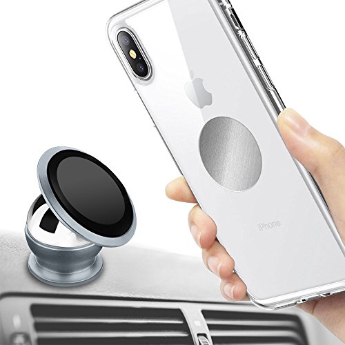 Tronisky Supporto Magnetico Auto Universale Supporto Auto Smartphone 360 Gradi di Rotazione Porta Telefono per iPhone X/ 8/ 8 Plus/ 7/ 6, Samsung Galaxy S9/ S9 Plus/ S8 / S7/ Note 8, Sony, HUAWEI, Xiaomi, GPS ecc