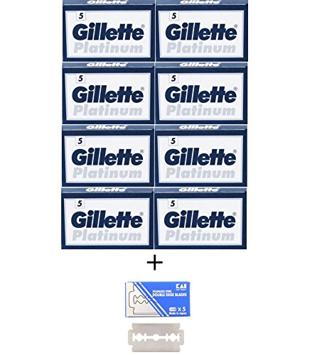 40 Lamette Gill?tte Platinum ed 1 Lametta Kai Stainless Steel in Omaggi?