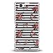 Produktbild Zanasta Designs Schutzhülle Sony Xperia Z1 Hülle Case Slim Cover mit Motiv Roses Stripes (Rosen Streifen)