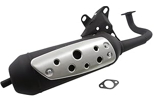 TECNIGAS Silent Pro Black Auspuff für Atu/Explorer Cracker 50, Race GT 50, Spin GE 50