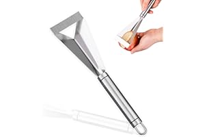 STOUCLA Couteau à découper les fruits en acier inoxydable, Outil à Découpe, trancheuse à fruits et légumes de forme triangulaire, trancheuse à couteaux à légumes pour fruits et légumes