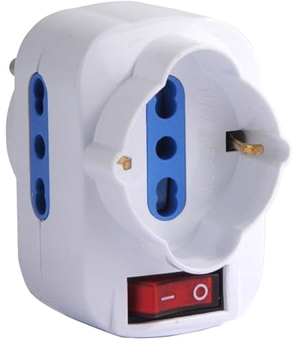 LAFAYETTE ROTATOR 3+2 ADATTATORE ROTANTE A 3 PRESE + 2 USB CON