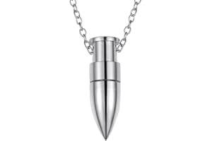 PROSTEEL Collier Homme Acier Inxoydable Pendentif Balle Ouvrante avec Chaîne Ajustable Offerte