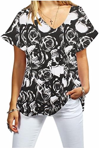 Blush Avenue® Womens Oversize Fit V Neck Top Ladies Baggy Plus Size Batwing Casual T Shirt Sizes 8-24