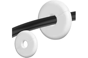 Thinp 2 Pcs Wall Grommets for Cables, Wall Cable Pass Through Anti-Slip Walls Hole Cover Cable Routing Kit Accessories for Starlink Ethernet Cables Walls Bushing Feed Through