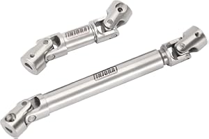 INJORA Acciaio Inossidabile Albero di Trasmissione Centrale Foro a Forma di D per Axial SCX24 Deadbolt GX470 Upgrade 1/24 RC Crawler