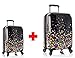 Produktbild STARK REDUZIERT - 800  Rabatt - PREMIUM DESIGNER Hartschalen Kofferset 2 tlg. - Heys Künstler Karim Rashid Super Nova Trolley mit 4 Rollen Medium + Trolley mit 4 Rollen Gross