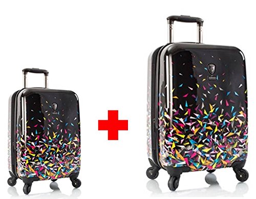 Preisvergleich Produktbild STARK REDUZIERT - 800 Rabatt - PREMIUM DESIGNER Hartschalen Kofferset 2 tlg. - Heys Künstler Karim Rashid Super Nova Trolley mit 4 Rollen Medium + Trolley mit 4 Rollen Gross
