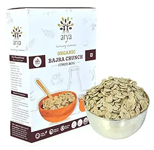 Arya Farm Certified Organic Breakfast Cereal Flakes ( Produced and Processed without using Chemicals and Pesticides ) 300g (Bajra ( Pearl Millet ))