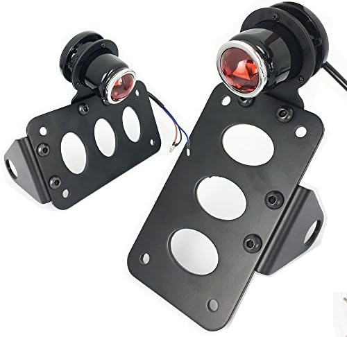 Anzene LED Brake Rear Tail Light Side Mount Plate Bracket