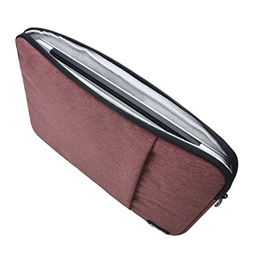 KALIDI 15 15.6 Zoll Laptop Sleeve Tasche Schutz Hülle Wasserdicht/Stoßgesichert/Anti-Kratzern für ThinkPad S5 Yoga,Dell Xps 15 zoll,samsung 910 S5J Serie ?Weinrot? - 3