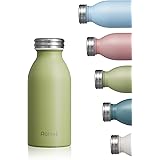 Autsel Borraccia Termica 350ml Bottiglia Termica Isolamento Sottovuoto a Doppia Parete Bottiglia Thermos in Acciaio Inox Senz
