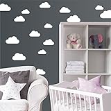 Wandaufkleber "Set mit 20 Wolken" Wandtattoo Wandsticker Sticker Wanddeko Kinderzimmer Himmel