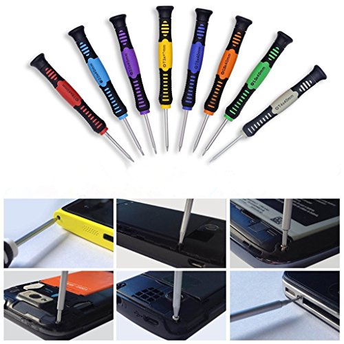 Giwox 16 in 1 Präzisions-Schraubendreher-Set, Miniatur Reparatur Kit Portable Schraubendreher Bits Werkzeugsatz für iPhone, iPad, iPod, Mac, Android Smartphone, Computer, Laptop - 6