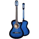 Midex CG-395BL Mavi Klasik Gitar 4/4 Kesik Kasa Full Set