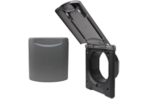 GENERISCH ABL Universal Outer Socket Empty Box Awning Socket Cable Feed-Through Motorhome Caravan with Magnetic Lid Anthracite