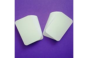 100 X White Rounded Corner Blank Business Cards - 250gsm Card - UK Card Crafts