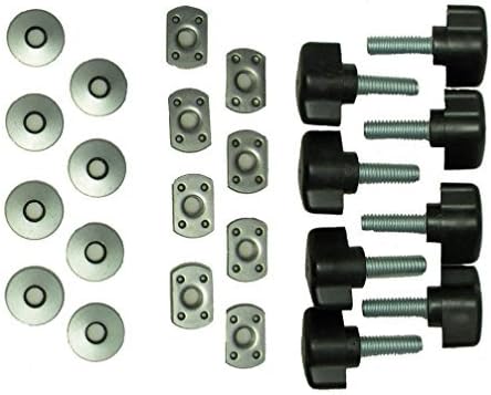 Amazingli Hard Top Quick Removal Fastener Thumb Screw &amp; Nut Kit for Jeep Wrangler YJ TJ JK JKU Sports Sahara Freedom Rubicon X &amp; Unlimited X 2/4 door 1995-2016 by Amazingli