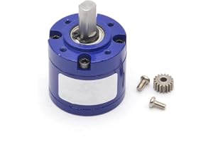 Växellådans hastighet 36mm Diameter Gearbox 8mm Flat Shaft High Torque Planetary Gear Box 3.17mm Pinion Gear Metal Speed Reducer Planetary Gearbox Reducerare axel(19:1)