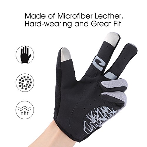 Enkeeo Handschuhe Fahrradhandschuhe Touchscreen Herren Damen Outdoor Sport Winddicht Fahrrad Handschuhe geeiget für Radsport MTB Road Race Downhill Wandern und andere Sports - 5