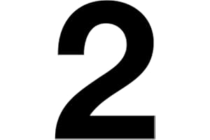 ISECUR Adesivo con numero 2 di colore nero, altezza 10 cm, numero di casa autoadesivo, numero da incollare, per esterni, cassetta delle lettere, porta I resistente alle intemperie, kfz_673_2