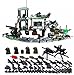 Produktbild Mini Figuren Dschungel-Außenposten Army-Spielset mit Militärwaffen und Zubehör Soldaten Armee Krieg Waffen Zubehör Bausteine Soldat Bausteine Lego kompatibel Minifiguren
