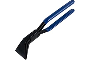 TOABOA Pince pliante à 45° 180° - Largeur : 60 mm - Pince à tôle avec poignée antidérapante - Outil de couvreur durable - Bleu (45°)