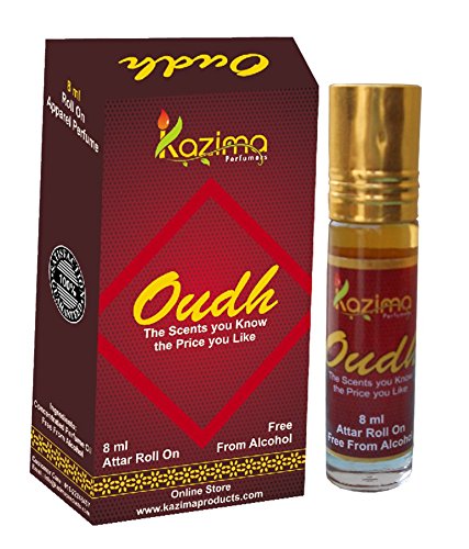 KAZIMA Pure Natural Oudh Apparel Concentrated Attar Perfume (8ml Rollon free From Alcohol) RS.92 (49.00% Off) - Amazon