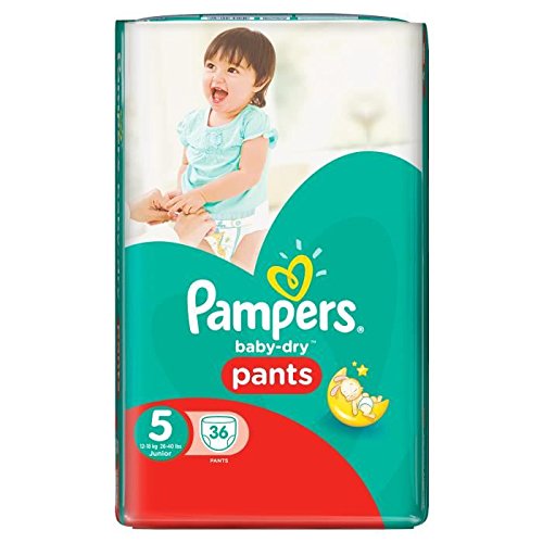 Pampers Baby-Dry Nappies Size 5 (Junior) - 12-18 kg x 36