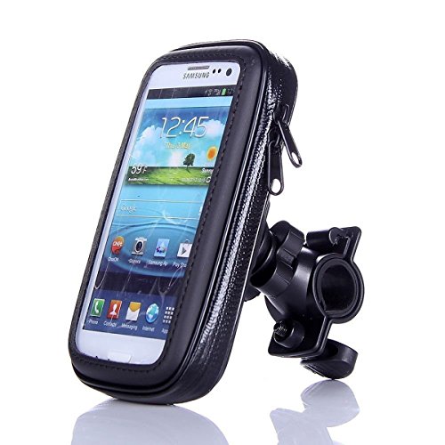 TecHERE BikeProof - Supporto Universale Impermeabile per Bici / Bicicletta / Moto - Custodia Porta Telefono compatibile con la maggior parte degli smartphone (Extra Grande (XL))