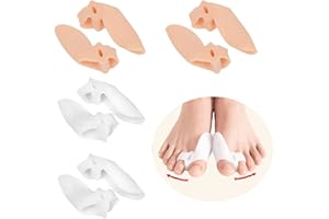 BSITSSS 8 Pcs Zehenspreizer, Hallux Valgus Korrektur, Silikon Hallux Valgus Zehentrenner Schutz Hallux Valgus Schiene Bunion Corrector Ballenzehen Korrektur Correct Toes, BPA-frei, Universalgröße