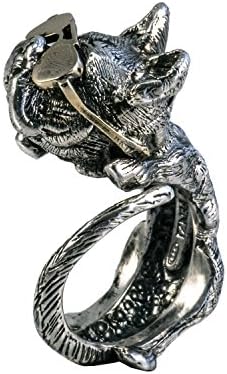 French bulldog with Rayban sunglasses ring - Sterling silver 925 - Dog ring